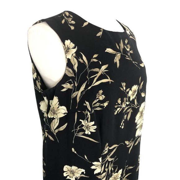 R&K Originals Career Maxi Shift Dress Jewel Neck Sleeveless Size 14W Vintage - Picture 5 of 10